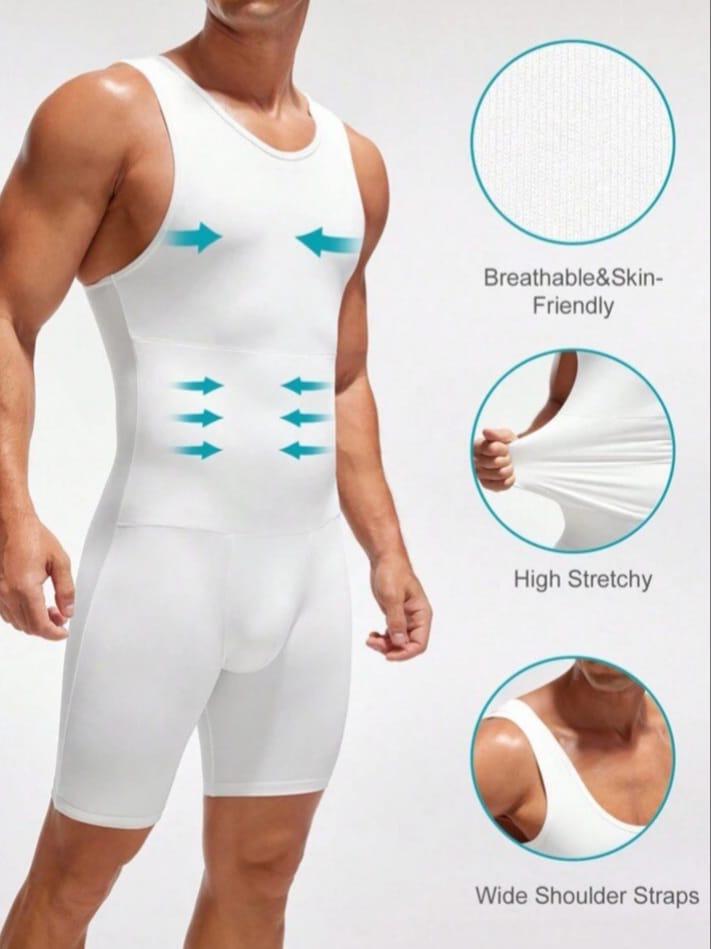 B-FIT Men's Feline Solod color Simple All Match Shapewear